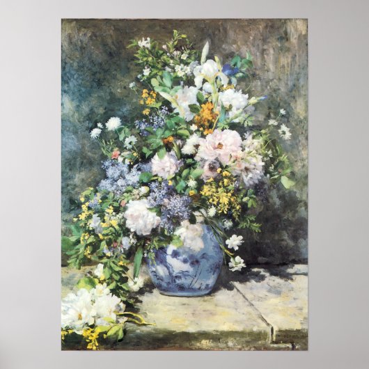 Spring Bouquet van Pierre Renoir,  bloemen Poster (Voorkant)