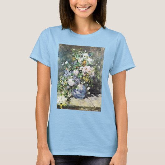 Spring Bouquet van Pierre Renoir,  bloemen T-shirt (Voorkant)