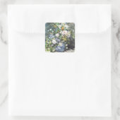 Spring Bouquet van Pierre Renoir, bloemen Vierkante Sticker (Tas)