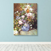 Spring Bouquet van Renoir Canvas Afdruk (Insitu (Houten vloer))