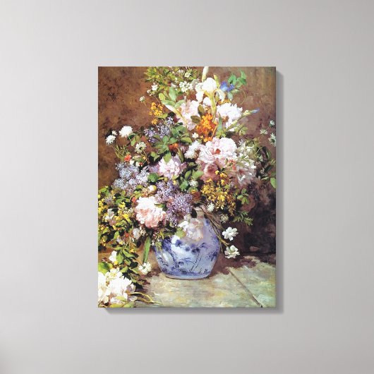 Spring Bouquet van Renoir Canvas Afdruk (Voorkant)