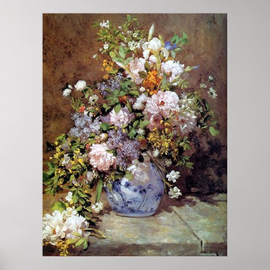 Spring Bouquet van Renoir Fine Art Print (Voorkant)