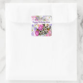 Spring Bouquet Vierkante Sticker (Tas)