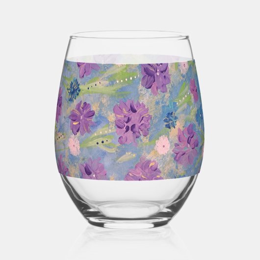 Spring Bouquet Wijnglas Zonder Voet (Voorkant)