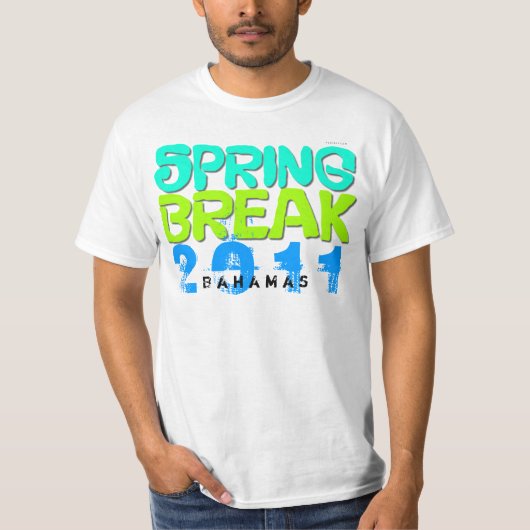 Spring Break 2011 Bahamas T-Shirt (Voorkant)