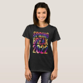 Spring Break 2022 Matching Group Tie Dye P T-shirt (Voorkant volledig)