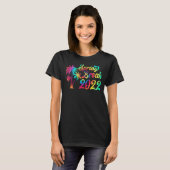Spring Break 2022 Matching Group Tie Dye T-shirt (Voorkant volledig)