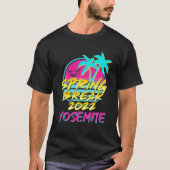 Spring Break 2022 Retro 80S 90S CA, Yosemite Famil T-shirt (Voorkant)