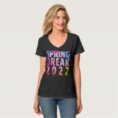 Spring Break 2022 Tie Dye Matching T-shirt (Voorkant volledig)