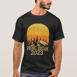 Spring Break 2023 familie Spring Break Sunset Moun T-shirt