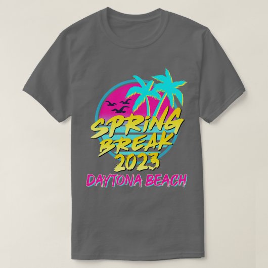 Spring Break 2023 Florida 80s Retro  Dayton T-shirt (Design voorkant)