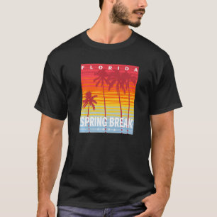 Spring Break 2023 Florida Palm Trees Artwork T-shirt