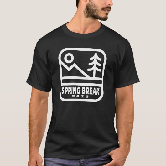 Spring Break 2023 Matching Group Mountainering A T-shirt (Voorkant)