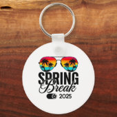 Spring Break 2025 Mode op Retro Sungles Beach Vaca Sleutelhanger (Voorkant)