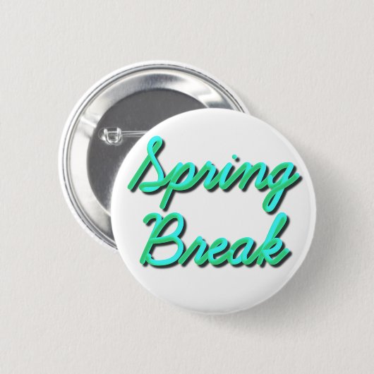 Spring Break 3D Ronde Button 5,7 Cm (Voorkant /achterkant)