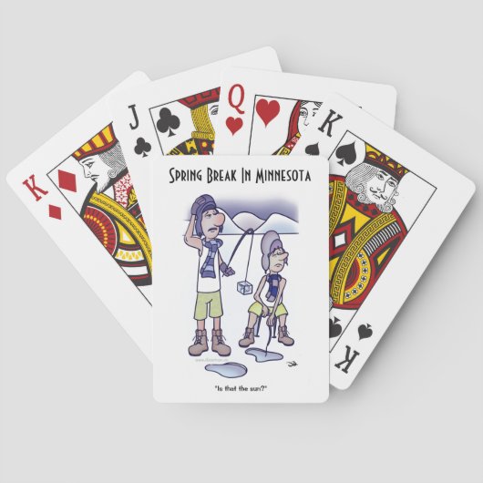 Spring Break-afspeelkaarten Pokerkaarten (Achterkant)