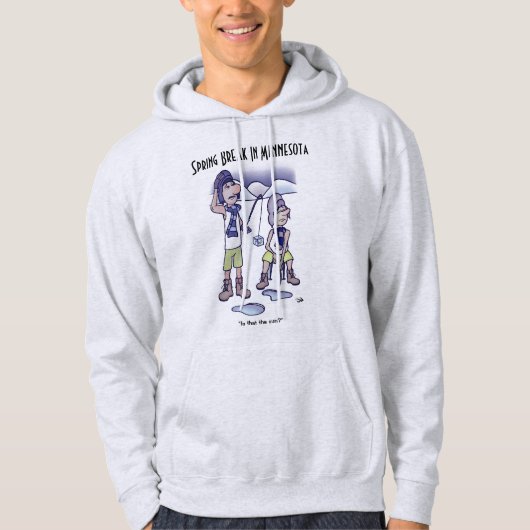 Spring Break Ash Mannen Hoodie (Voorkant)
