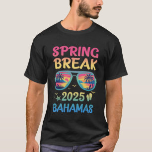 Spring Break Bahamas 2025 Vakantie reis Zonnebrill T-shirt