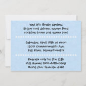 Spring Break Barbecue Basis Uitnodiging (Achterkant)