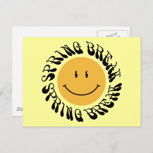 Spring Break Briefkaart (Voorkant / Achterkant)