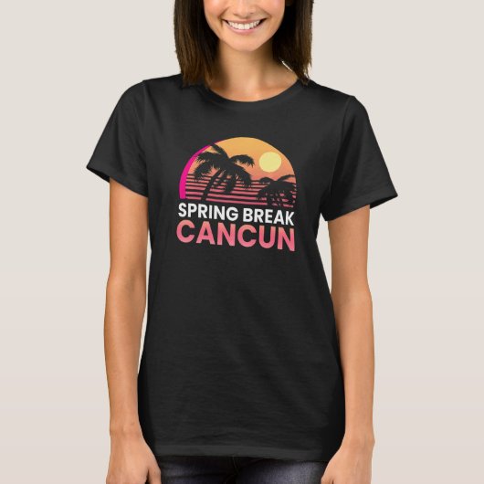 Spring Break Cancun vaccinatie Classi T-shirt (Voorkant)