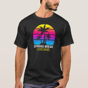 Spring Break Cozumel Mexico Cruise Beach Groep Mat T-shirt