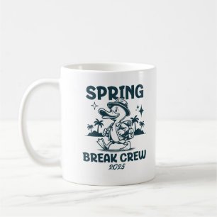 Spring Break Crew 2025 Schattigee Duck Vakantie Vi Koffiemok