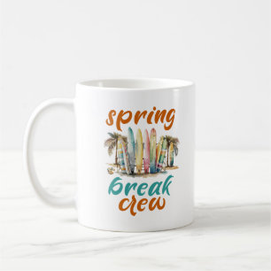 Spring Break Crew Beach Vibes Squad 2025 Familie Koffiemok
