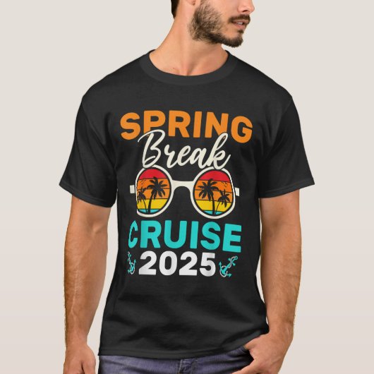 Spring Break Cruise 2025 voor Familie Matching Cru T-shirt (Voorkant)