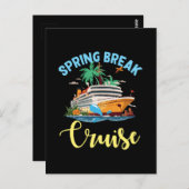 Spring Break Cruise Briefkaart (Voorkant / Achterkant)