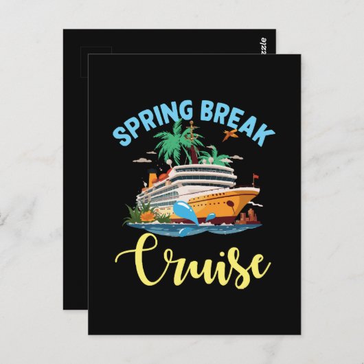 Spring Break Cruise Briefkaart (Voorkant / Achterkant)