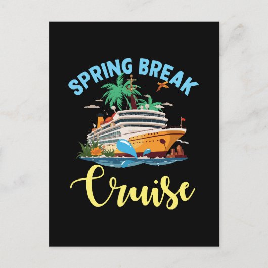 Spring Break Cruise Briefkaart (Voorkant)