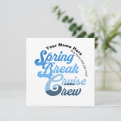 Spring Break Cruise Crew Kaart (Staand voorkant)