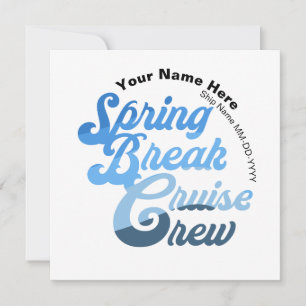 Spring Break Cruise Crew Kaart