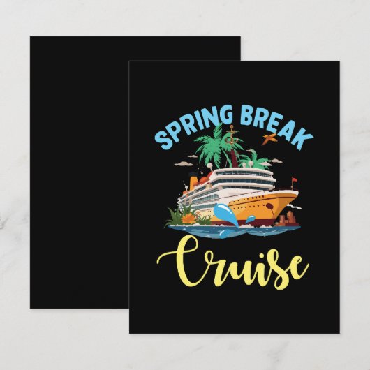 Spring Break Cruise Informatiekaartje (Voorkant / Achterkant)