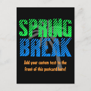 Spring Break Custom Neon Souvenir Briefkaart