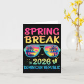 Spring Break Dominican Republic 2026 Vacation Trip Kaart (Gele Bloem)