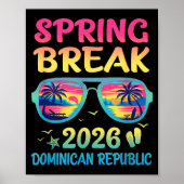 Spring Break Dominican Republic 2026 Vacation Trip Poster (Voorkant)