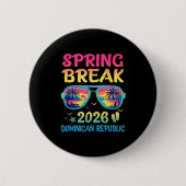 Spring Break Dominican Republic 2026 Vacation Trip Ronde Button 5,7 Cm (Voorkant)