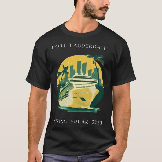 Spring Break Fort Lauderdale Florida Cruise 2023 T-shirt (Voorkant)