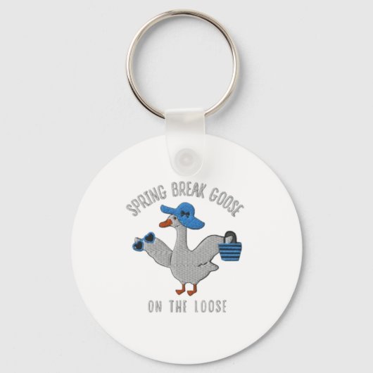 Spring Break Goose on the Loose Sleutelhanger (Voorkant)