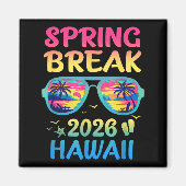 Spring Break Hawaii 2026 Vacation Trip Sungles Magneet (Voorkant)