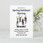 Spring Break Holidays Friendship  Kaart (Staand voorkant)