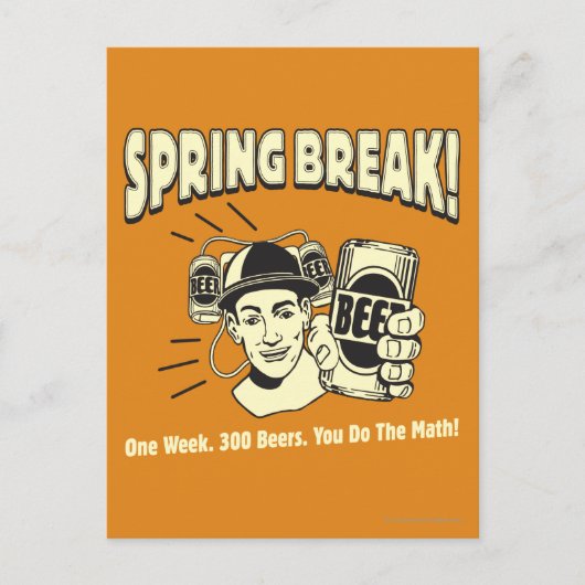 Spring Break: Je doet de Wiskunde Briefkaart (Voorkant)