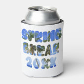 Spring Break Koelbox - Custom Minimalist Koozie (Blikje Voorkant)