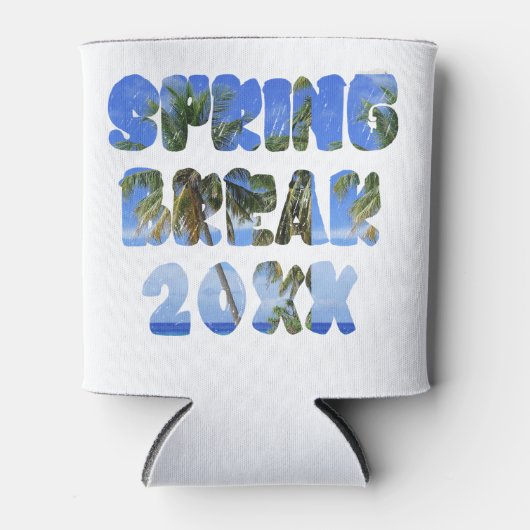 Spring Break Koelbox - Custom Minimalist Koozie (Voorkant)