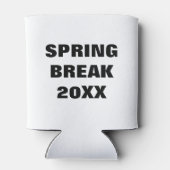 Spring Break Koelbox - Custom Minimalist Koozie (Achterkant)