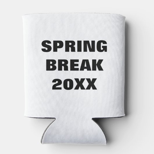 Spring Break Koelbox - Custom Minimalist Koozie (Achterkant)