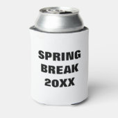 Spring Break Koelbox - Custom Minimalist Koozie (Blikje Achterkant)