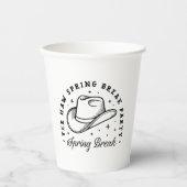 Spring break meisjes feest cowboy pet esthetiek papieren bekers (Voorkant)